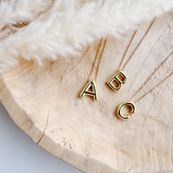 Bubble Initial Necklaces