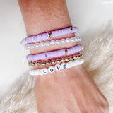 Clay Bead Stacking Bracelet Set